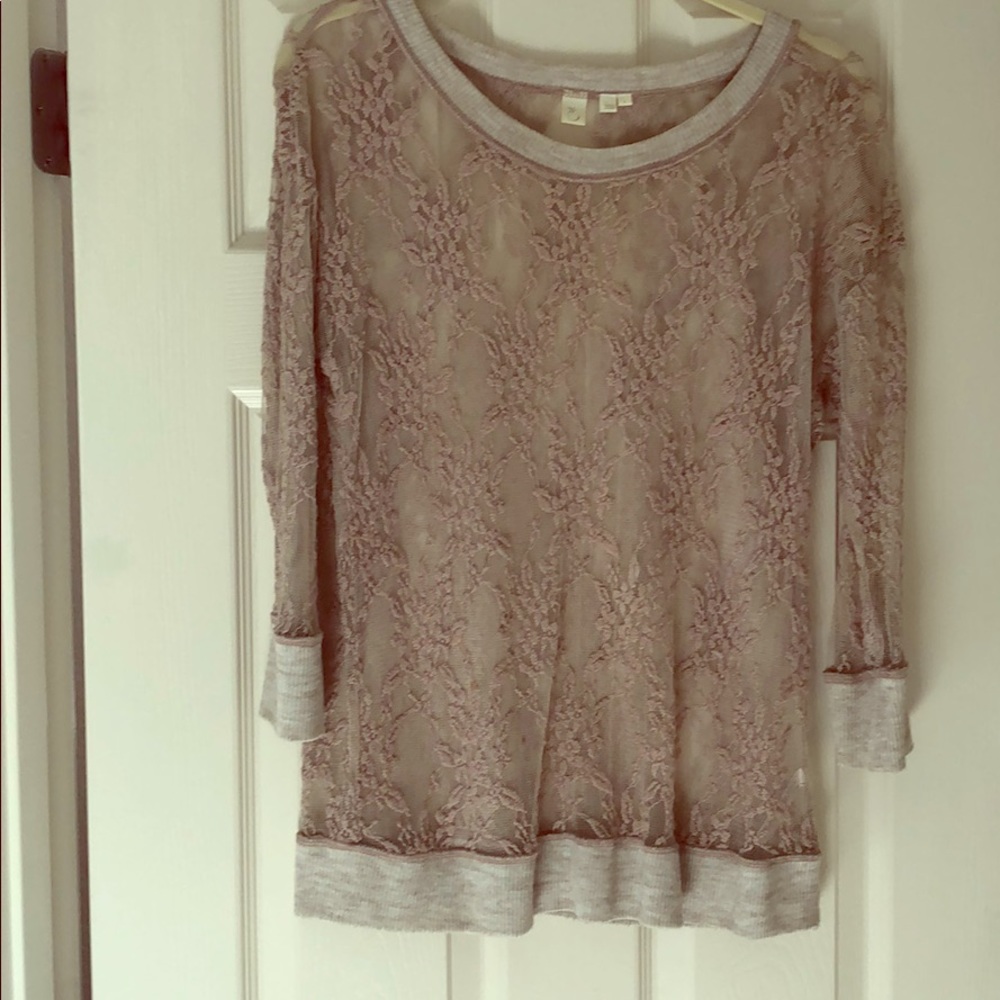 Lace shirt from Anthropologie